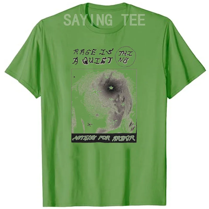 Hayley Williams T-Shirt Blütenblätter Skizzenkunst Grafik Vintage T-Shirt Rage Is A Quiet Retro-Stil Musikliebhaber Spruch T-Shirt Kurzarm – Detail 13