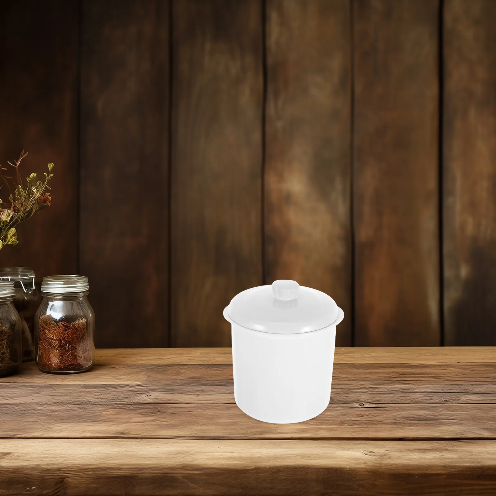 Porcelain Butter Dish with Lid French Design Ceramic Butter Crock for Countertop Refrigerator Storage Fresh Spreadable 0.65 L