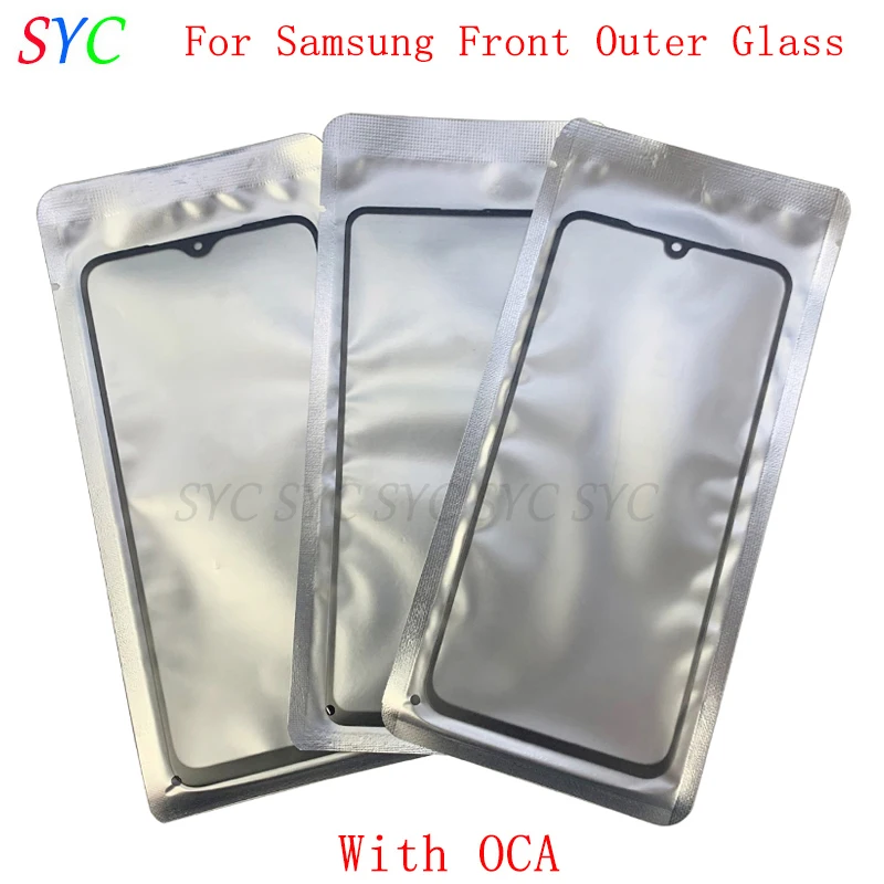 2Pcs/Lot Front Outer Glass Lens Touch Panel Cover For Samsung S8 S9 Note 8 Note 9 Note 10 Note 20 Glass Lens with OCA