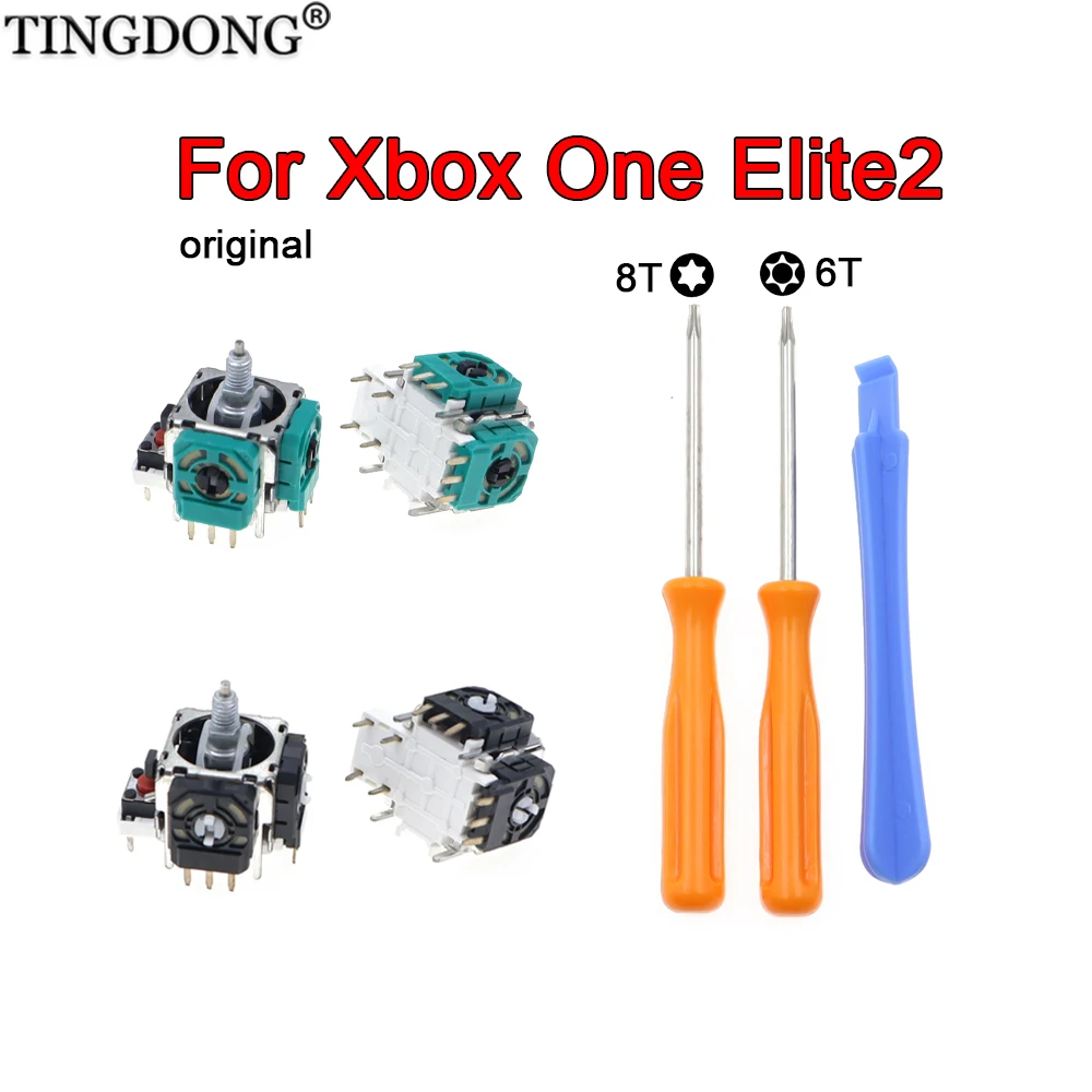 Ersatz-3D-Analog-Joystick-Reparatur für Xbox One Elite 2 Controller, behebt Stick-Drift, Thumbstick-Modul mit T6 T8 Schraubendreher