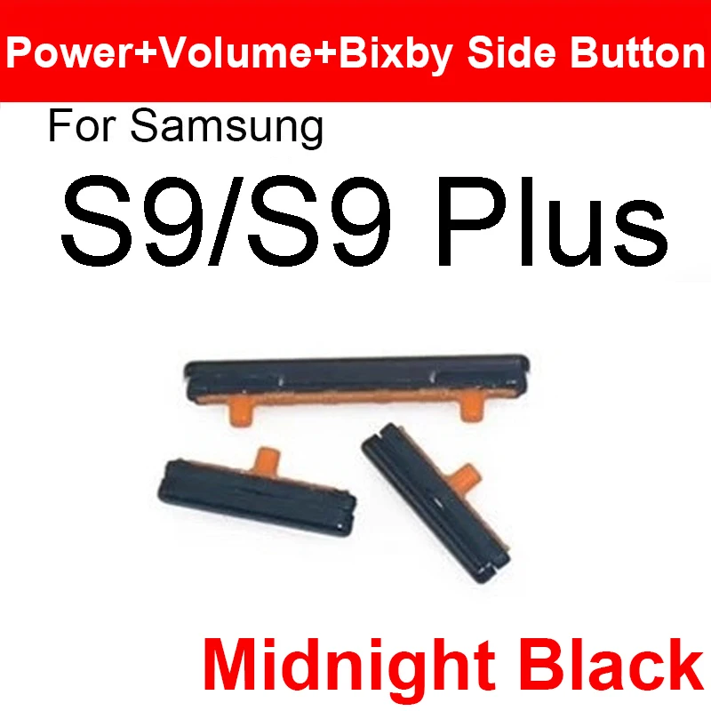 On Off Power Side Button+ Volume Button + Bixby Key For Samsung Galaxy Note 8 S8 S9 S10 Plus Button Key Replacement Parts