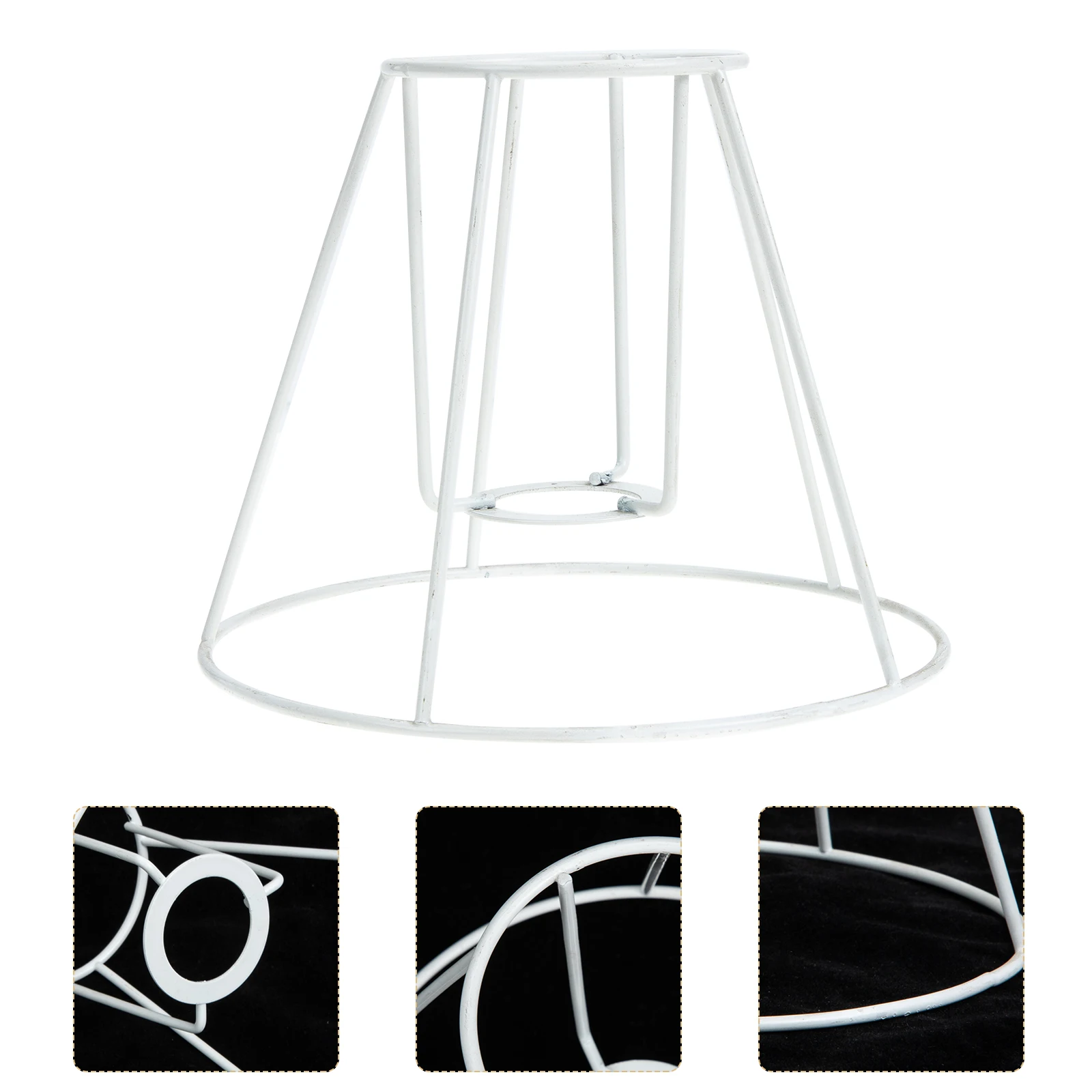 

Lampshade Frame Decor for Room Retro Shades Table Large Vintage Ring Guard Metal Cage Bulk Lantern