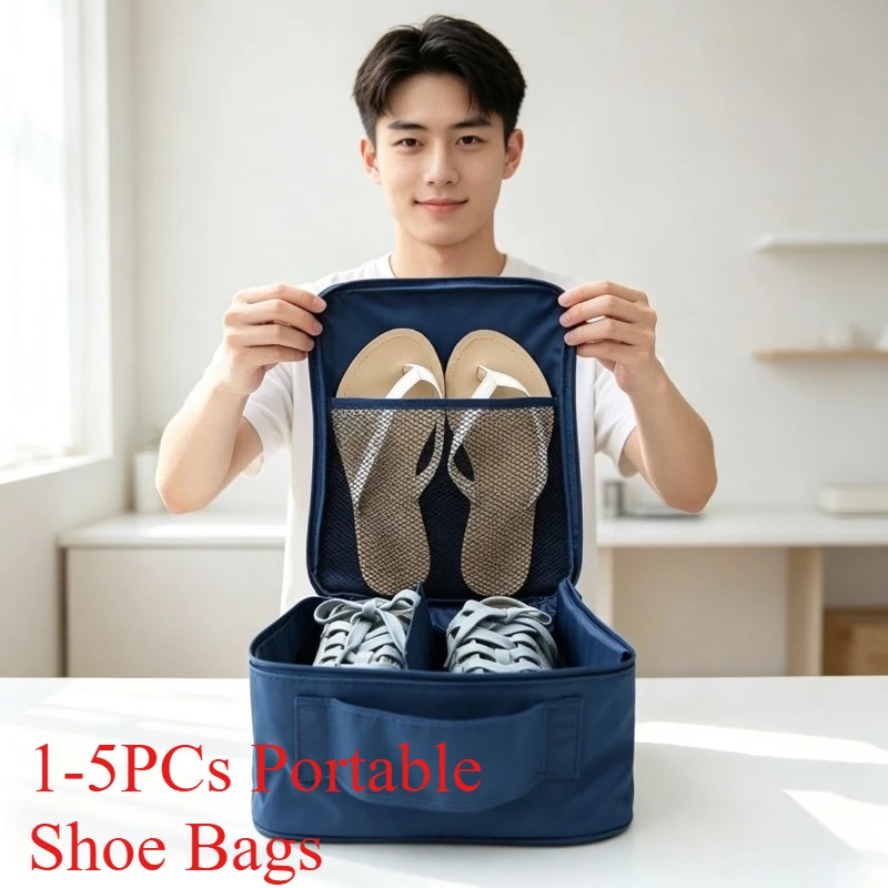 1/2/3/4/5PCs Portable Shoe Bags Travel Holds Multifunction Waterproof Folding Storage High Capacity Shoe Pouch Organizer Tools