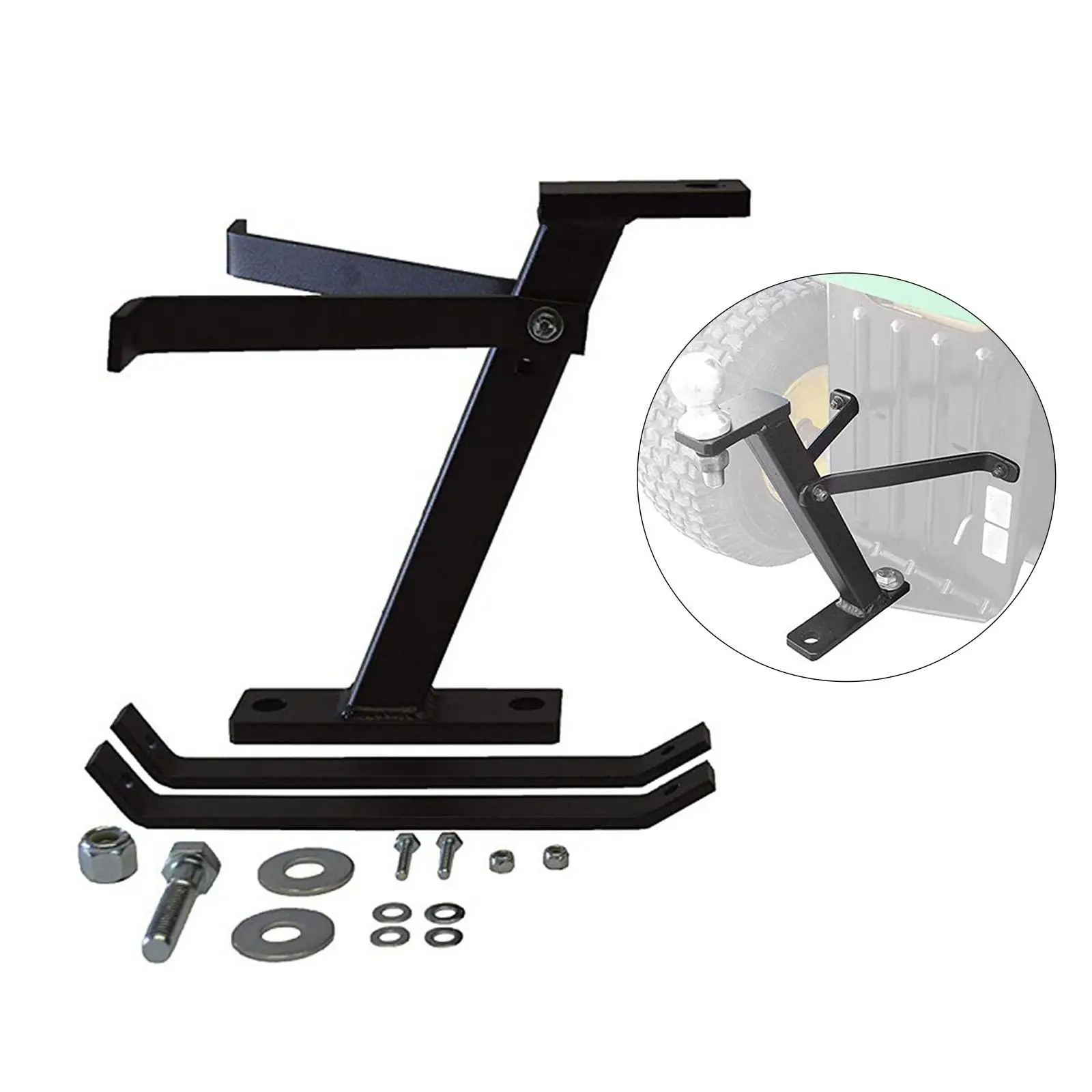 

Комплект для буксировки газонокосилки: железный многофункциональный соединитель для прицепа, черный, для буксировки газонокосилки, садовые инструменты