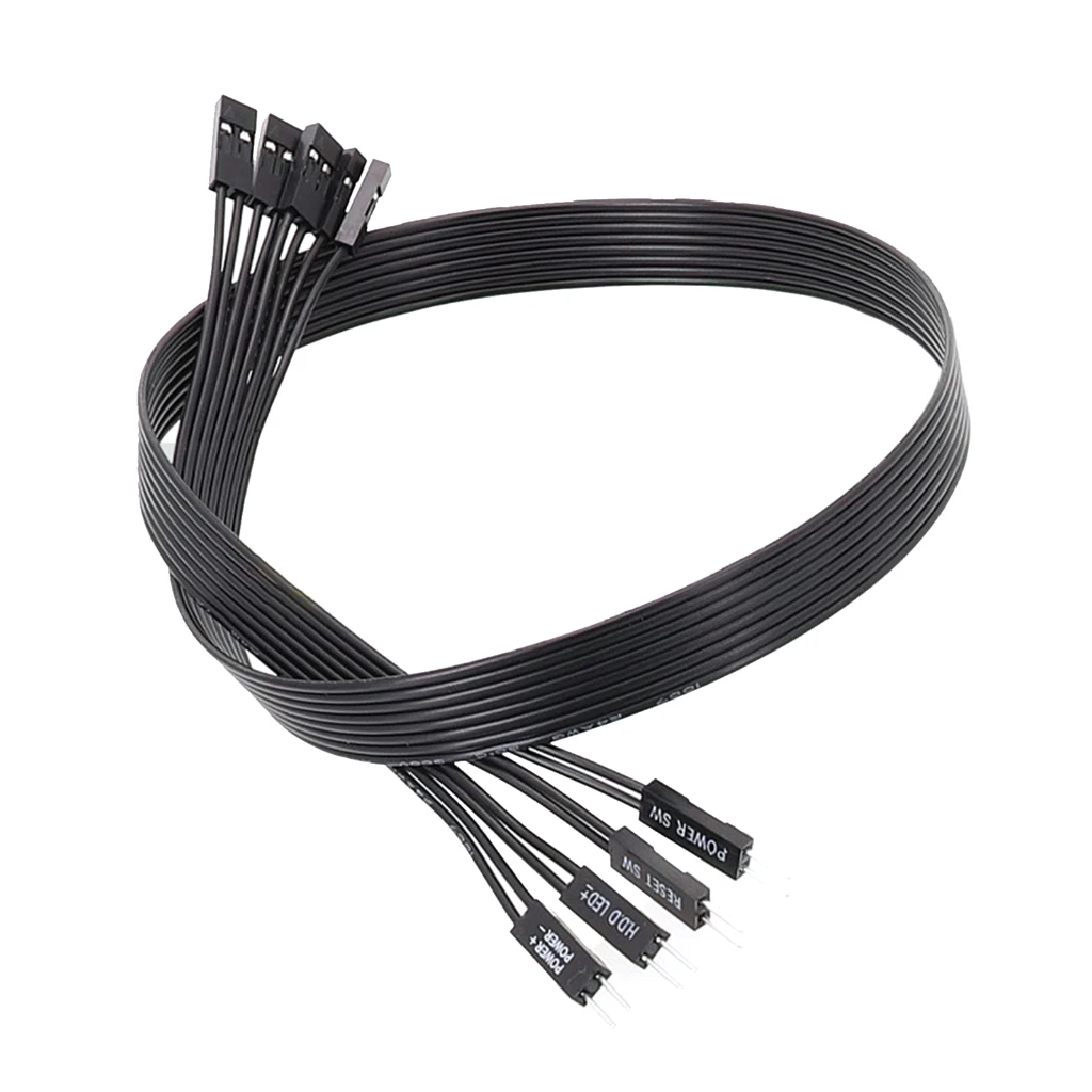 Extension Cable for Motherboard switch HDD LED/PLED/Reset SW /Power SW 20/30/50/100cm Dropship