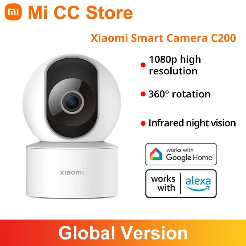 Global Version Xiaomi Smart Camera C200 1080P Security Protection WiFi IPTV 360° Rotation Night Vision AI Human Detection