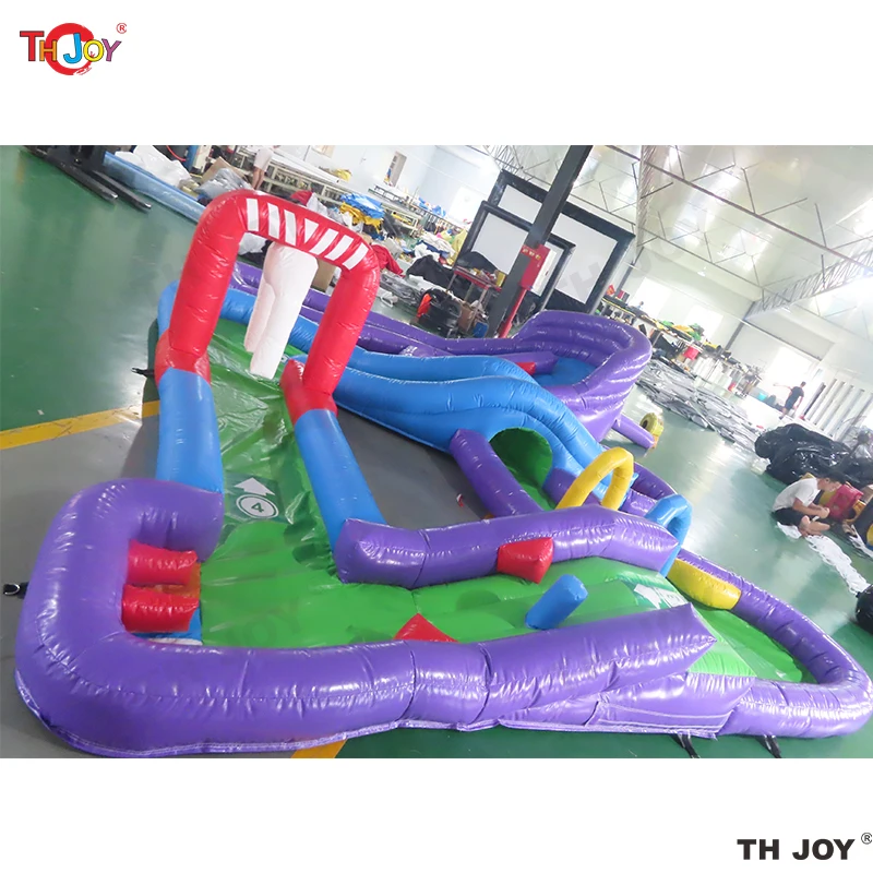 Fast Air Shipping 5.5x5m Outdoor Mini Golf Course Inflatable Golf Game For Kids