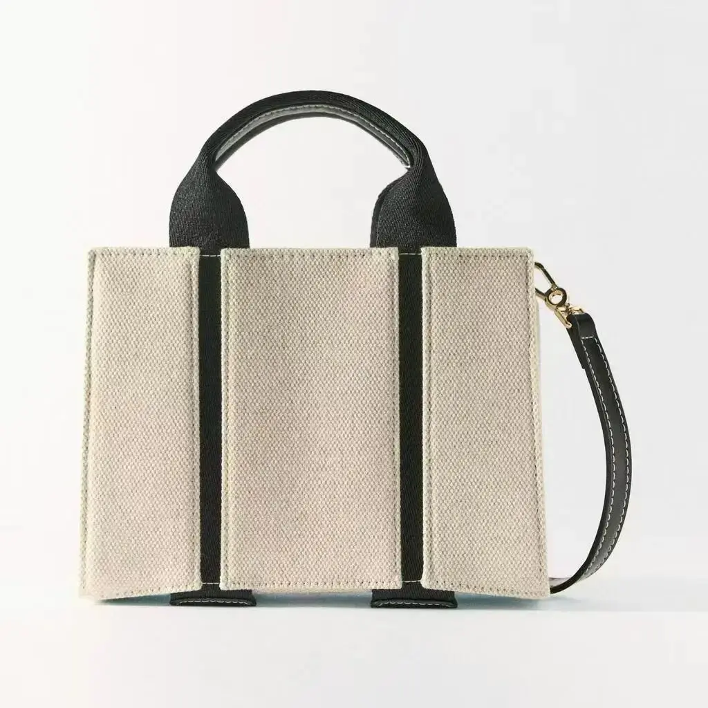 

Designer Simple Canvas Decor Bucket Handbags Women 2025 Ladies Fashion Designer Crossbody Bags Women Tote Bag