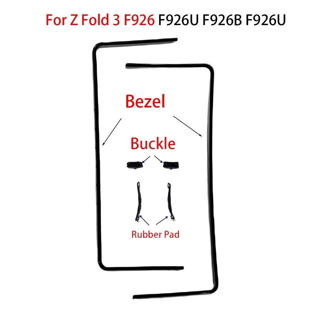 5 مجموعات Novecel الإطار الأوسط الإسكان الحافة + مشبك ربط لسامسونج غالاكسي Z أضعاف 3 4 5 6 7 الوجه 3 4 5 6 F7410 F7310 F9460 قطاع
