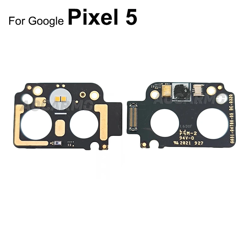 Aocarmo For Google Pixel 5 Induction Sensor Flash Light Sensor Top Noise Reduction Microphone Flex Cable Repair Replacement Part