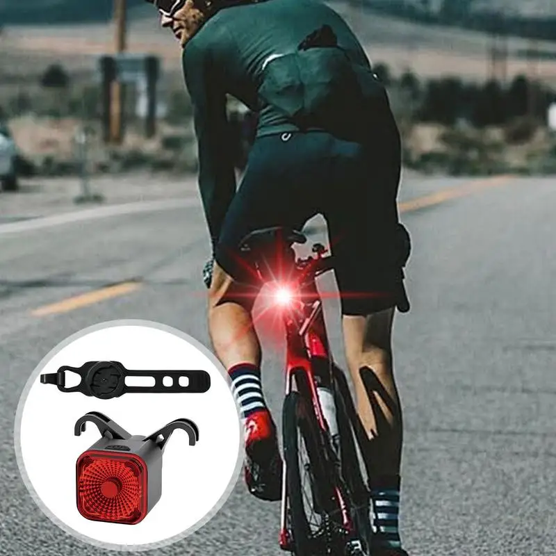 

Brake Sensing Cycle Rear Light Waterproof LED Tail Light High Brightness Rear Light Battery Operated Light For Road Cycling