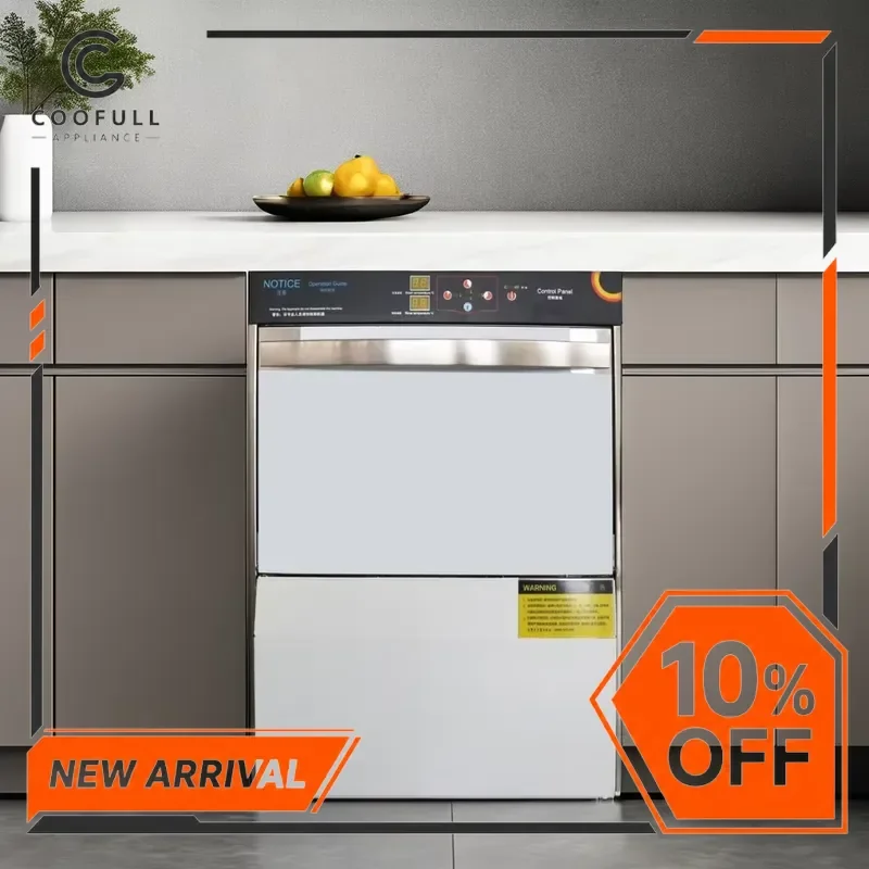Commercial Under Counter Dishwasher Small Stainless Steel Energy Efficient Hotel Restaurant Kitchen Household Cleaning