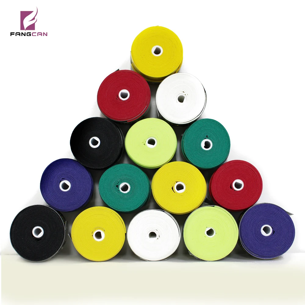 FANGCAN 6PCs Sticky Tennis Overgrip with Air Holoe Anti-skid Sweat Absorbed Grip Tape for Badminton Squash Paddle Racket
