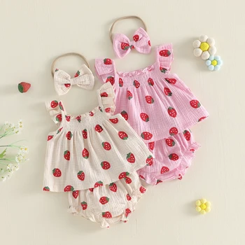 Strawberry Ruffle Baby Set 1