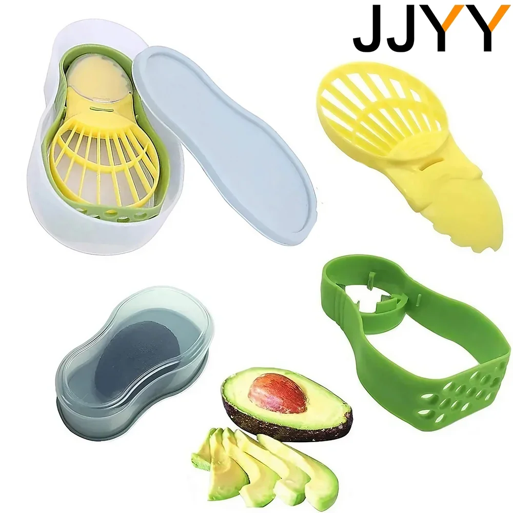 JJYY Avocado Flesh Separator Avocado Pitcher Plastic Knife Set Kitchen Vegetable Tools Household Accessories