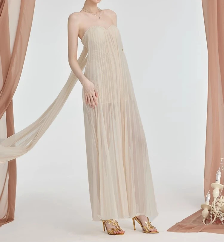

Apricot Bling Chiffion Dress Women Summer Holiday Party Slash Neck Clothing Lady Streetwear Chic Streetwear Vestidos Bodycon