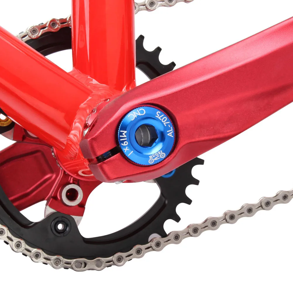 

2 Pcs Crank Cover Bicycle Arm Fixing Bolt Number Bike Screw for Mountain Accessories Screws
