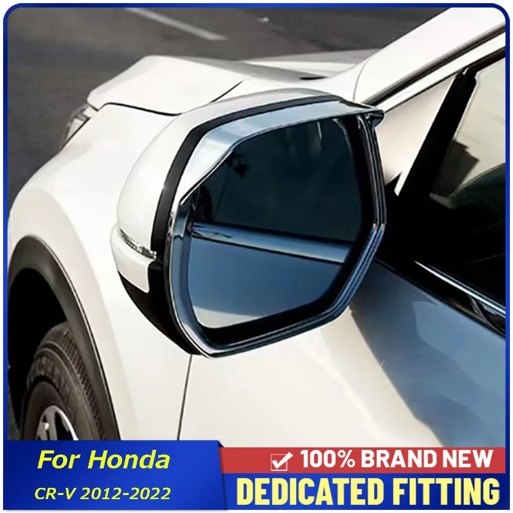 

For Honda CR-V 2012 to 2022 Car Rear View Mirror Rain Shield Side Door Rearview Mirror Guard Cover Frame