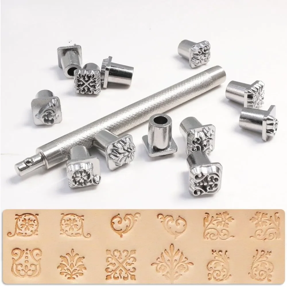 Metal Stamping Tool Stamps for Embossing Leather Tools Handmade DIY Craft Work Zodiac Grass Constellation Animal Mold Stamps Set