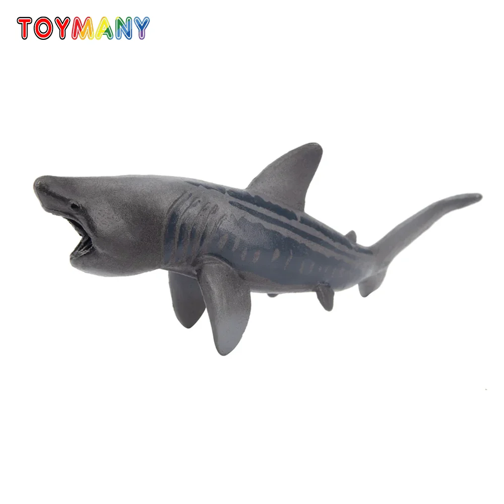 Toymany 시뮬레이션 Basking Shark 해양 동물 모델 장난감 미니 피규어 인형 액션 인형 장난감 어린이 선물 케이크 장식