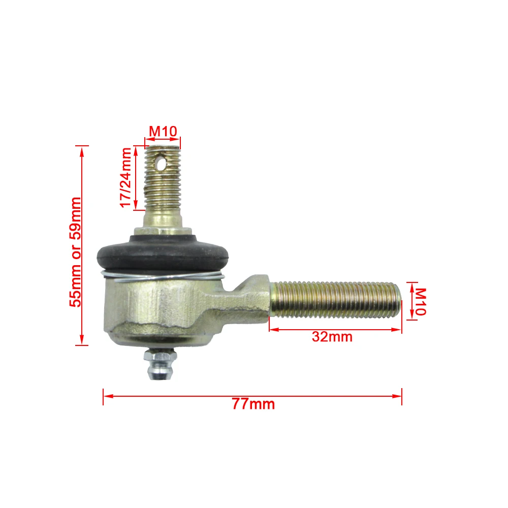 4pcs 10mm M10 Tie Rod End Kits Ball Joint For Chinese 50cc 70cc 90cc 110cc 125cc Kids ATV Buggy   Quad 4 Wheeler Go Kart Parts - view 5
