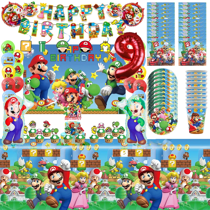 Pipeline Workers Birthday Party Decoration Balloon Banner Backdrop According Options Super Brothers Party Supplies Baby Shower