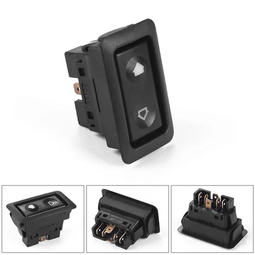 Cubierta de botón de interruptor de ventana eléctrica de coche, controlador de potencia automático, interruptor de palanca, accesorios universales para coche, 6 pines, 12-24V, 10A-30A