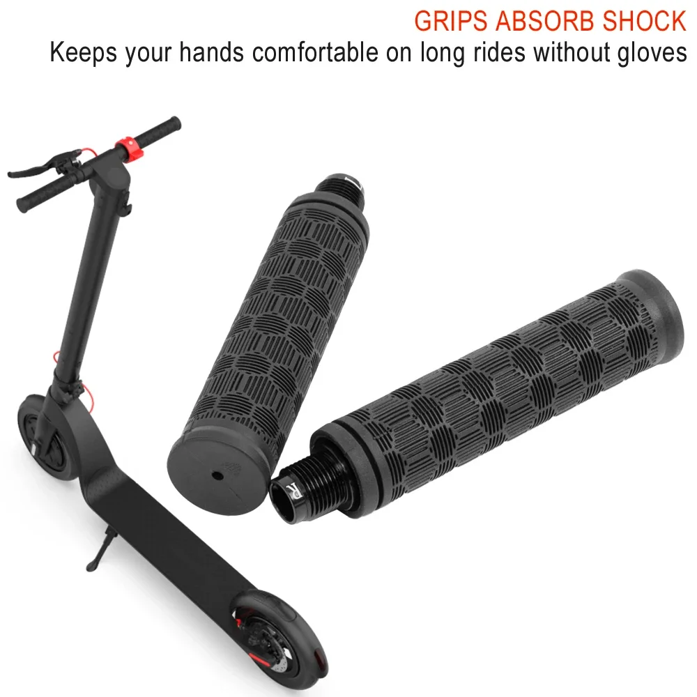 عدم الانزلاق المقود القبضات ل HX X7 X8 سكوتر كهربائي سكيت حامي غطاء الدراجات البخارية سبائك الألومنيوم المسمار سيليكون يغطي