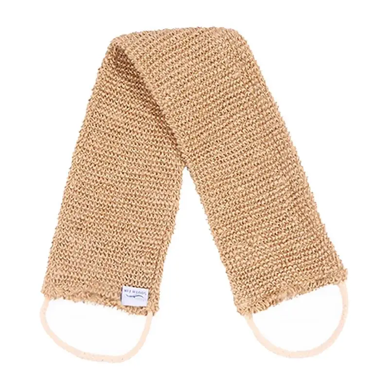 Ramie Jute Bath Towel Shower Towel Exfoliating Belt Shower Scrubber Or Body Cleaning Bathroom Shower Strap 2022