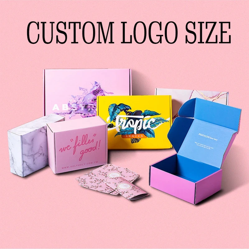 Custom Logo Airplane Box, High End Foldable Paper Packaging Box Personalized for Cosmetic Wig Apparel Wedding Gift Favors