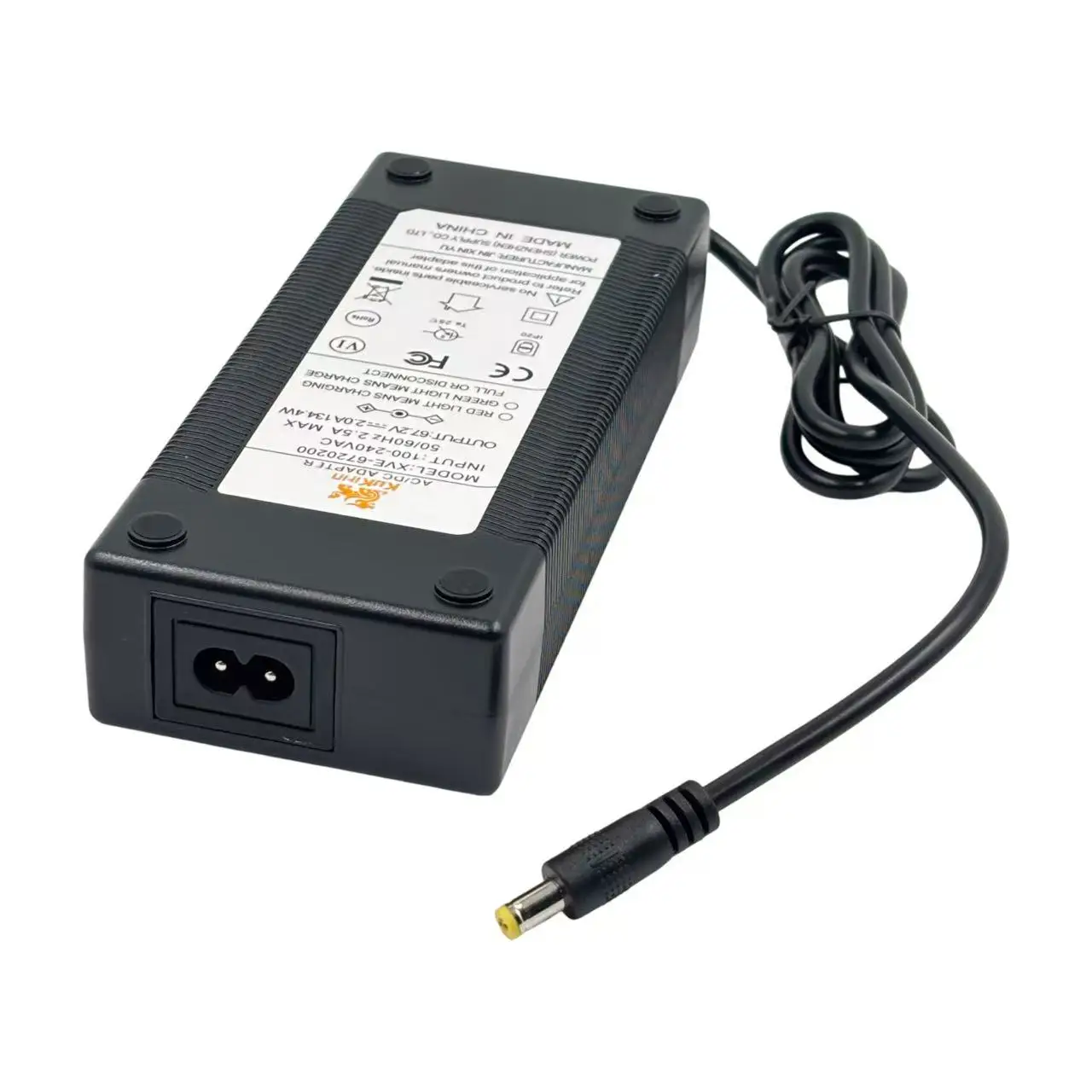 Kukirin G4 Electric Scooter Official Charger 67.2 V 2.0A DC 5521 Lithium Battery Charger with 100-240 V Input DC2.1Charger Parts