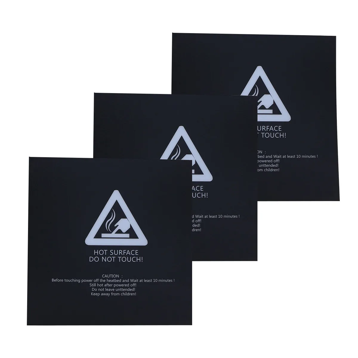 

Набор из 3-х 3D-принтерных пластин для термостола, алюминиевые основания, самоклеящиеся, 11.8x11.8 дюймов, совместимы с ABS и PLA