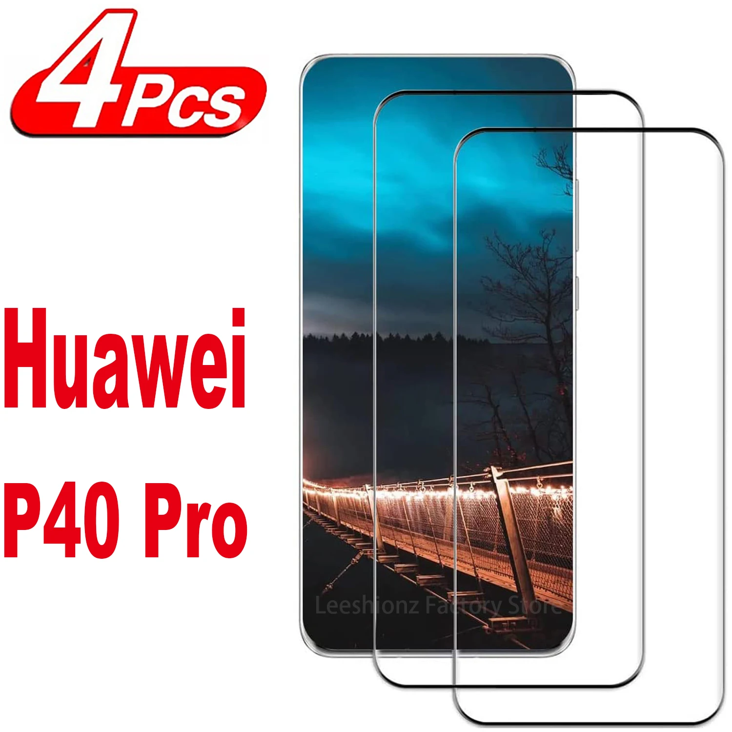 

1/4Pcs 3D Screen Protector Glass For Huawei P40 Pro P40Pro Plus Tempered Glass Film