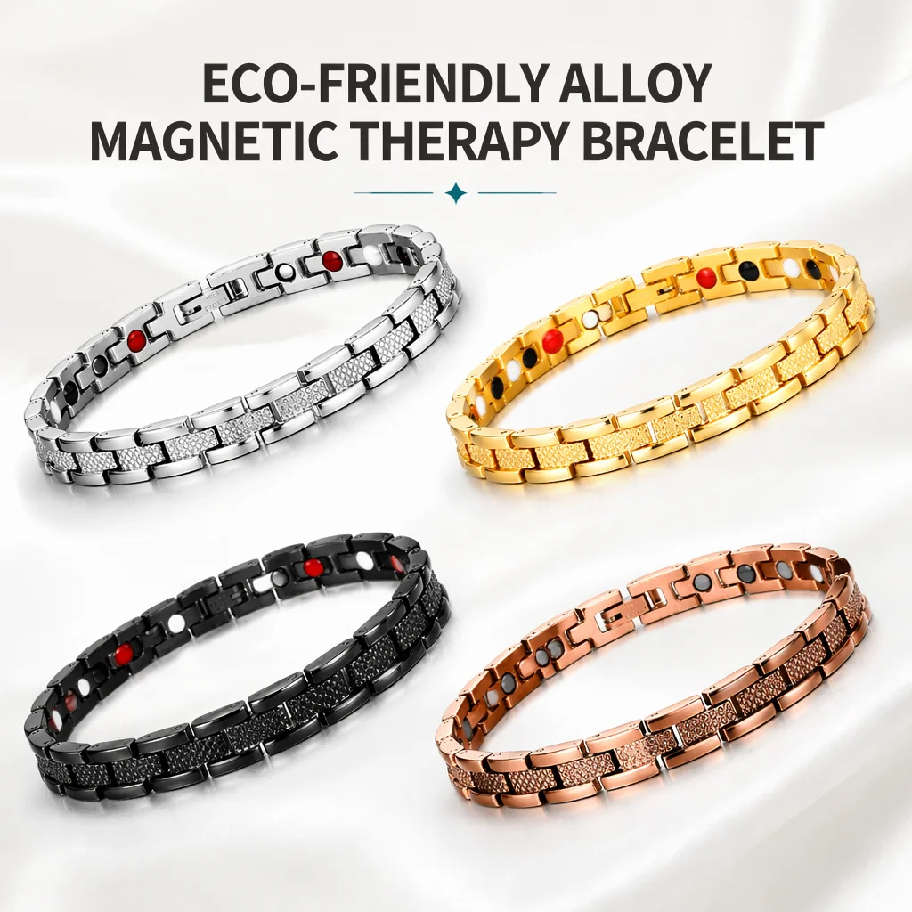 Pineapple Mesh Removable Male and Female Magnetic Therapy Bracelet Vintage Magnetic Bracelet