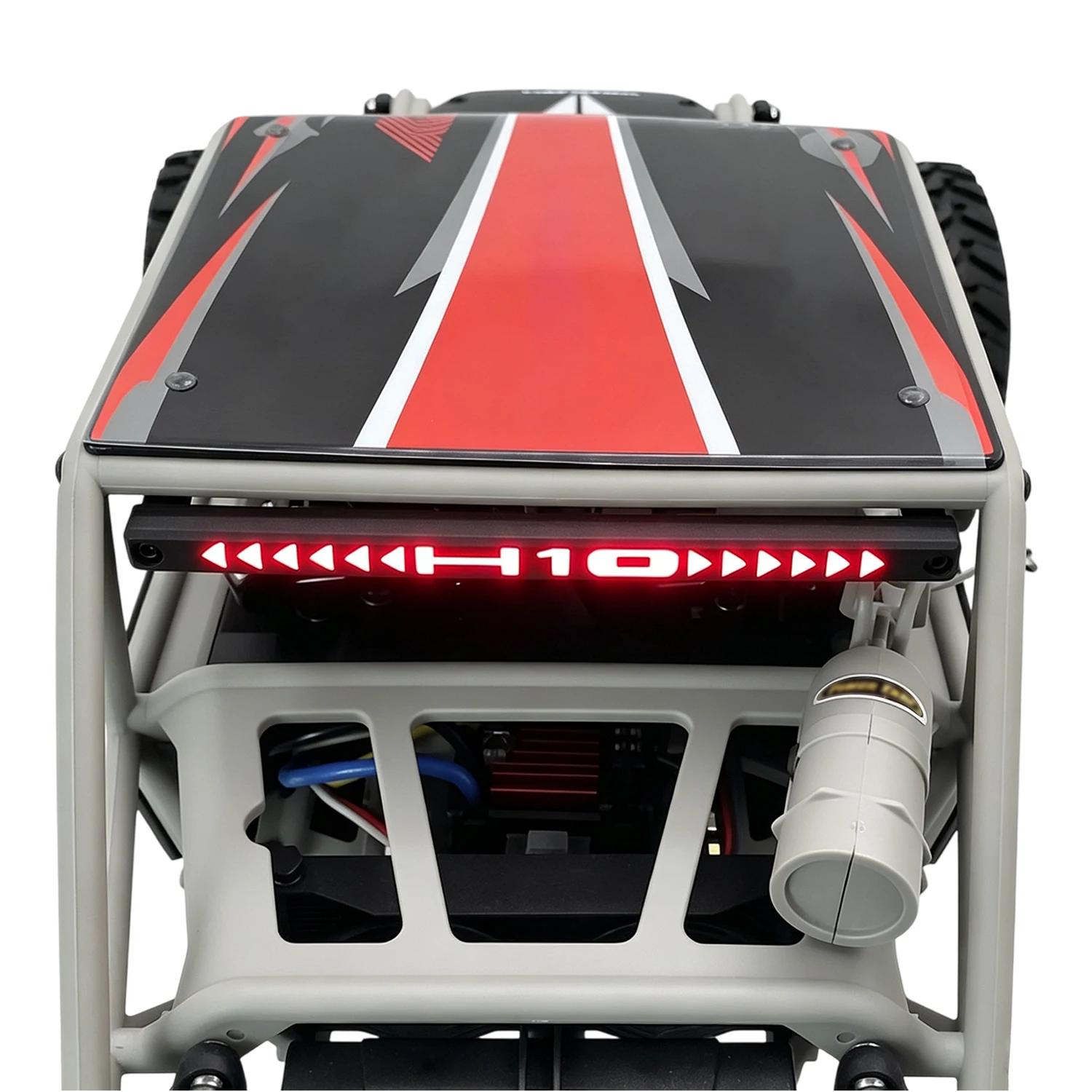LED Simulation Rear Taillights Cage Light Frame Dome Lamp For 1/10 RC Crawler Car Vanquish H10 Optic DIY Upgrade Parts