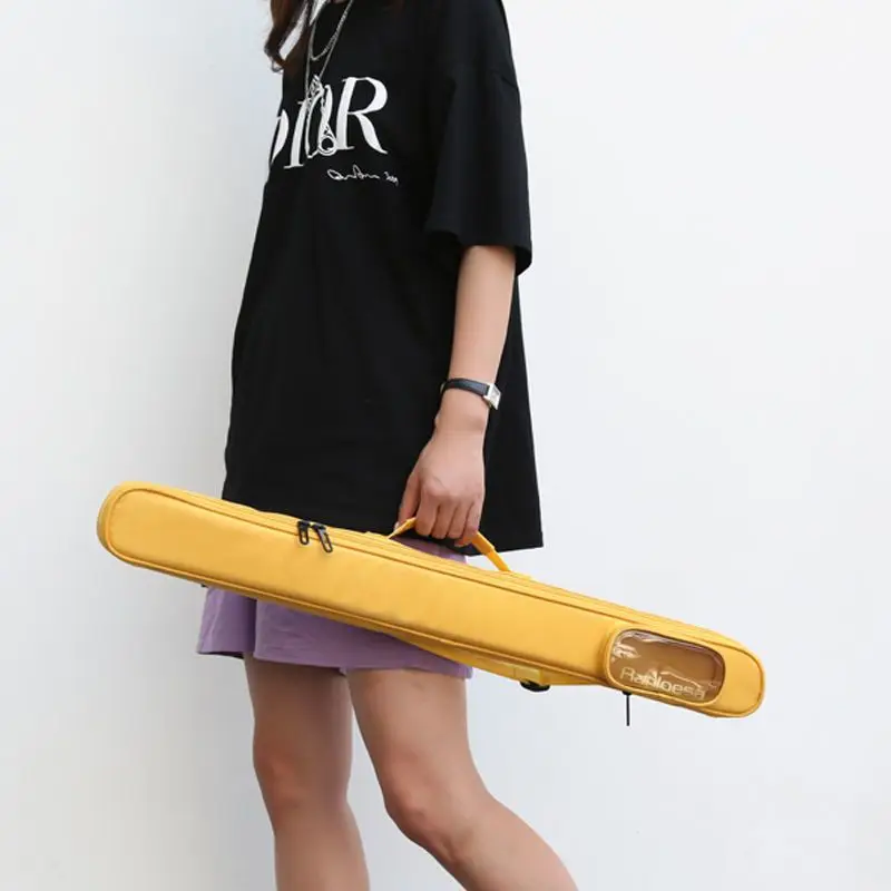 Oxford Cloth Bamboo Flute Bag Thicken One-shoulder Portable Drop-proof 2-piece Set Flute Bag Musical Instrument Accessories