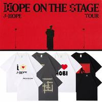 J-HOPE Zheng Hao Xi 2025 Hope On The Stage Concert Accessories Cotton Short sleeved T-shirt Men's Large Size Men's Wear T-shirt