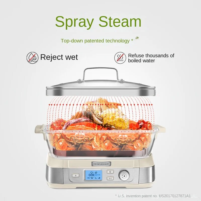 Steamer Electric Steamer Can Be Reserved Electric Stewer Household Glass Multifunctional Steam Stewer 6l Food Warmer 220V