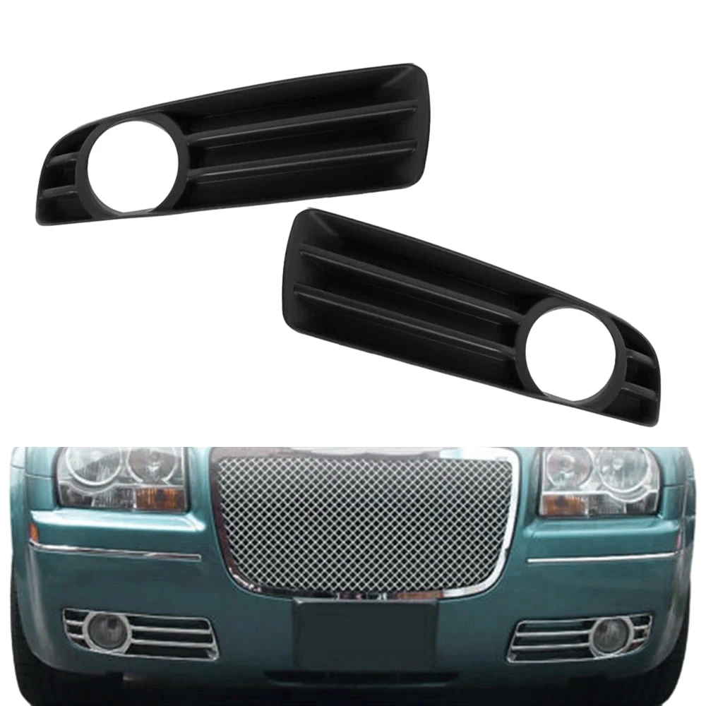 

2Pcs Front Bumper Fog Light Grille Trim Fog Lamp Grille Bezel For Chrysler 300 2005 2006 2007 2008 2009 2010 CH1015102 CH1015101