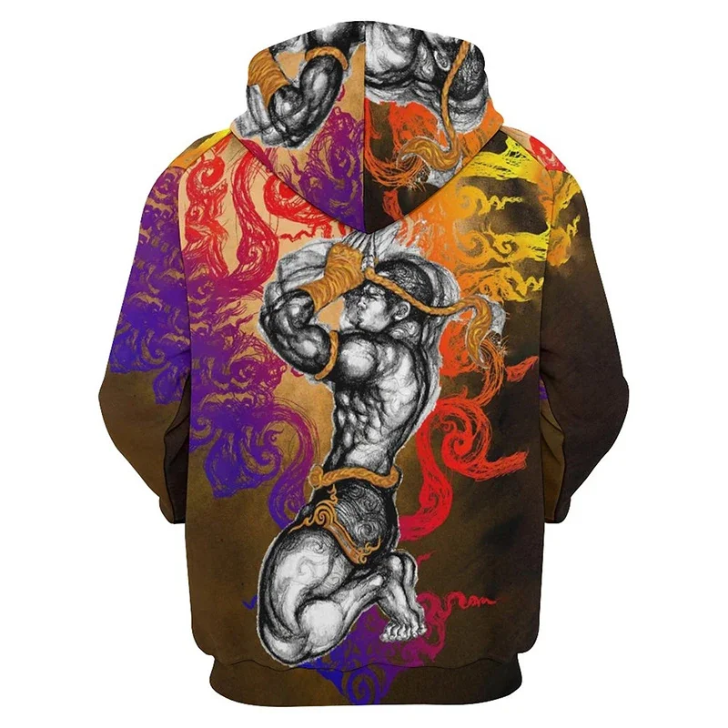 New Pop 3D Muay Thai Boxer Printing Hoodies For Men Kids Fashion Sports Pullovers Fitness Gym Boxing Sweatshirts Harajuku Hoodie