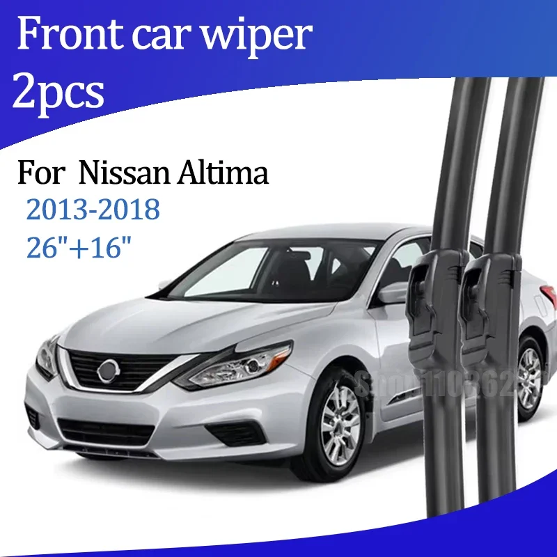 

For Nissan Altima 2013-2018 2014 2015 2016 Wiper Front Wiper Blades Windshield Windscreen Window Brush 26"+16" Car Accessories
