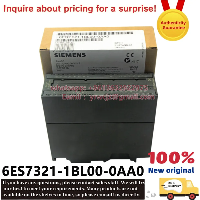 6ES7321-1BL00-0AA0 Siemens SIMATIC S7-300 SM321 32DI DC24V Модуль цифрового ввода ПЛК, абсолютно новый и оригинальный, в наличии.