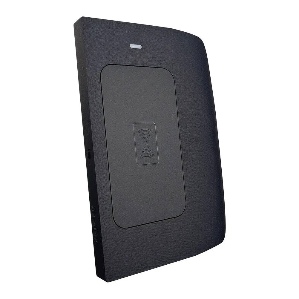 Black ABS Wireless Charging Pad for Nissan For X 2021 through 2026 Center Console 15W Output 12V Input Overheat Safe