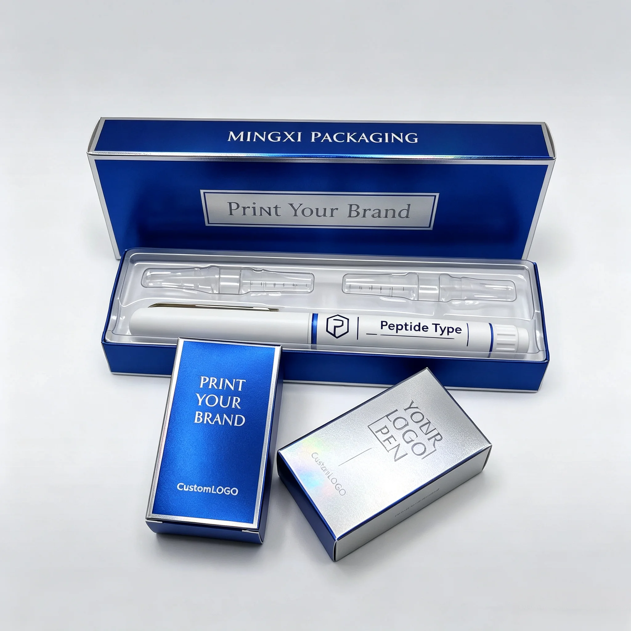 Craft Custom Peptide Injection Pen Label Stickers,Self‑Adhesive Packaging Tags for 3ml Peptide Products