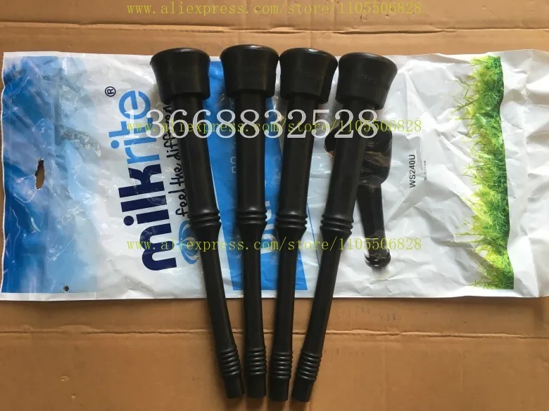 Milking machine hall accessories long milk lining black silicone triangular cow lining emulsion collector inner sleeve