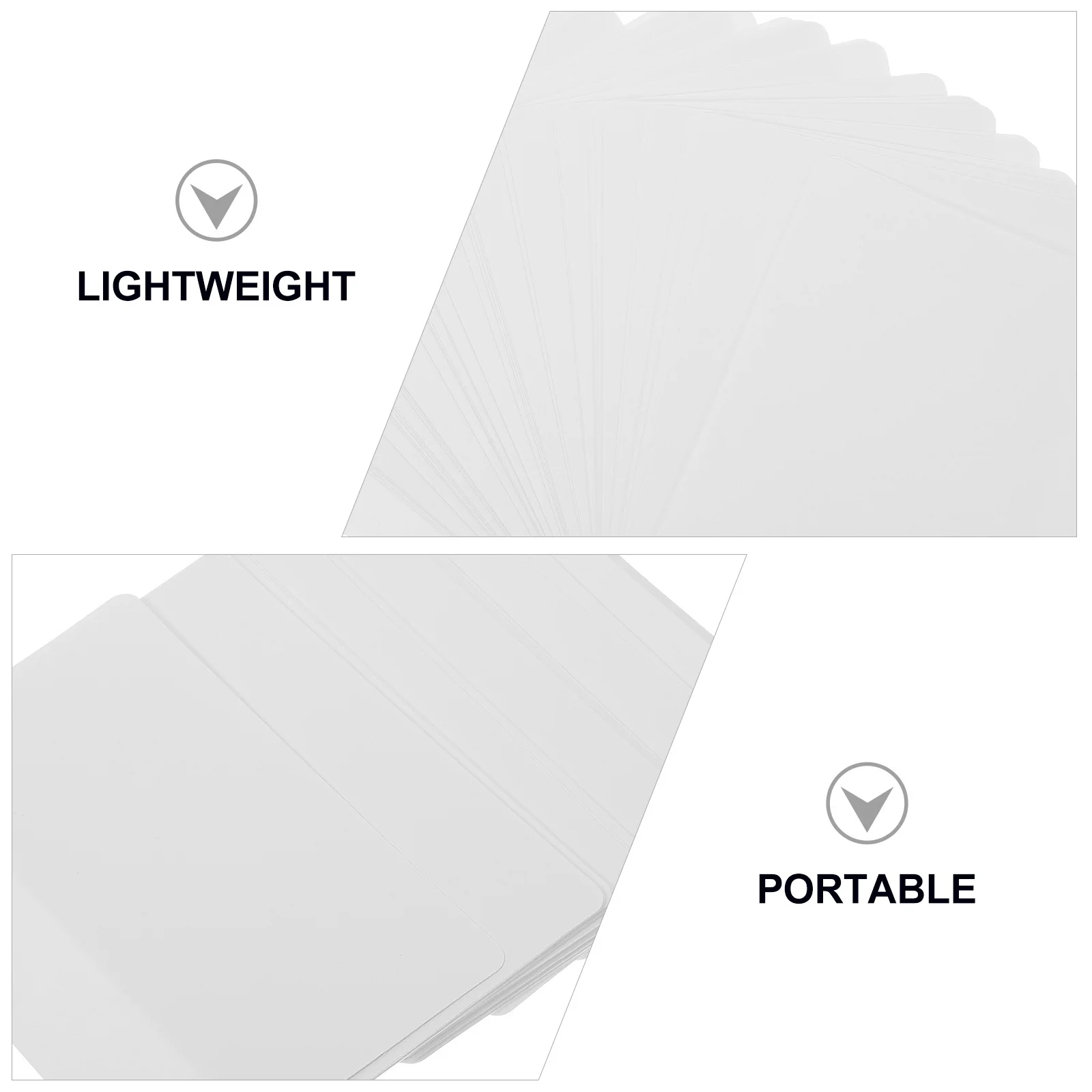 50 Uds. Postales en blanco, papel artesanal Diy, bordes lisos, tarjeta de dibujo a mano, pintura, escritura, tarjetas multifuncionales, suministro Diy