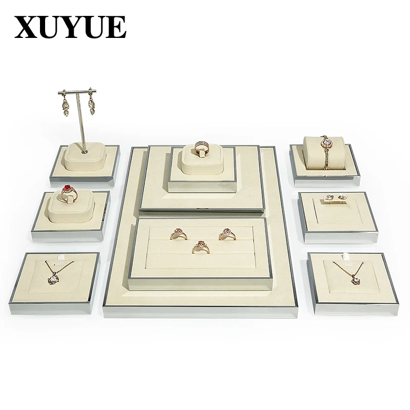 Jewelry Live Display Stand Light Luxury Window Jewelry Necklace Placement Prop Ring Placement Rack Holder Earring Display Rack