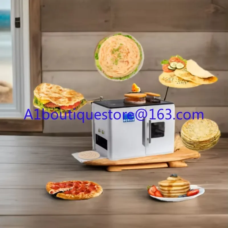 Electric Roti baker robot Rotti Ata Chapati flat cake rotilla Roti automatic machine