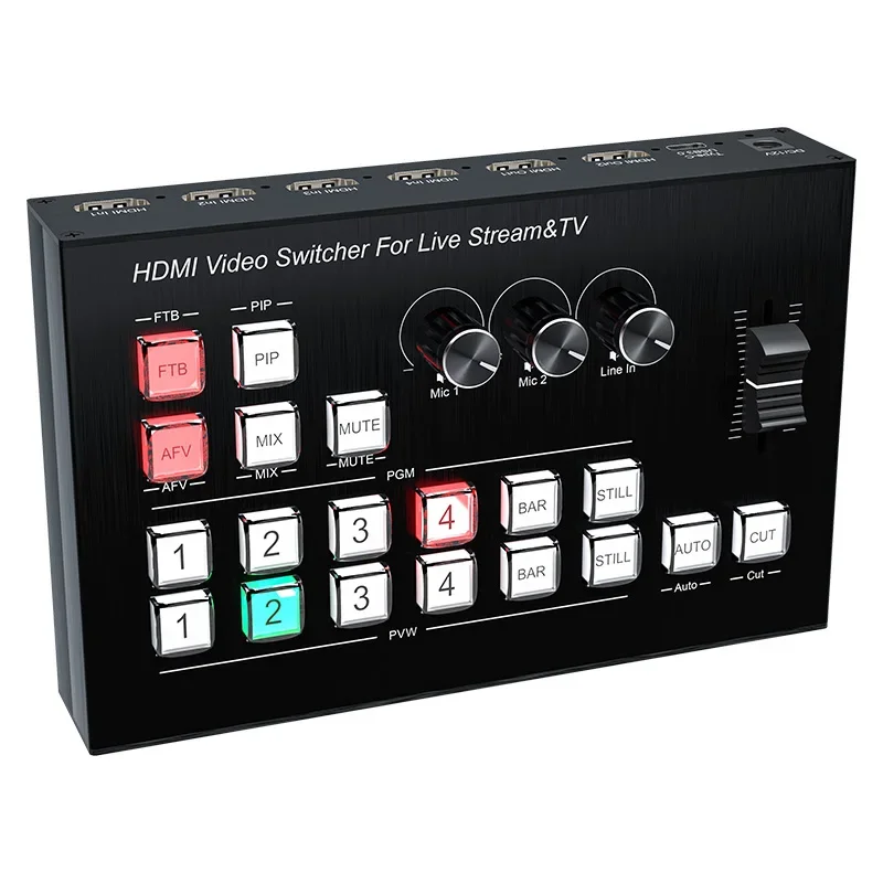 2026 Premium videocast switching controller live streaming broadcast switcher replay video Mix controller