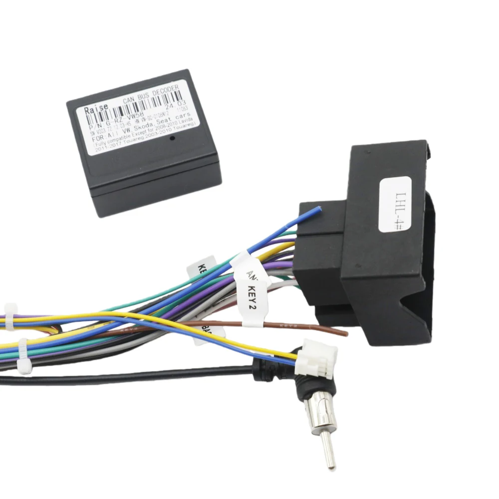 Android Car Media Player Navi Radio CANBUS BOX Wire harness For Volkswagen Golf 5/6/Polo/Passat/Jetta/Tiguan/Touran/Skoda